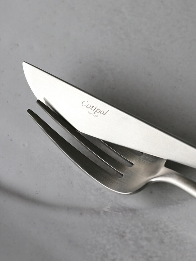 CutipolカトラリーGOA GREY MATTE x SILVER クチポール ～ サラグレース