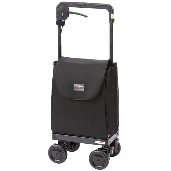 ショッピングカー キャリーライトSN ブラック【横押しタイプ