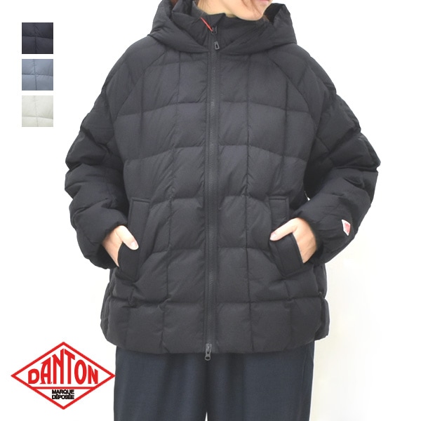 DANTON ダントン ナイロンタフタ スクエアキルト ダウンジャケット DT