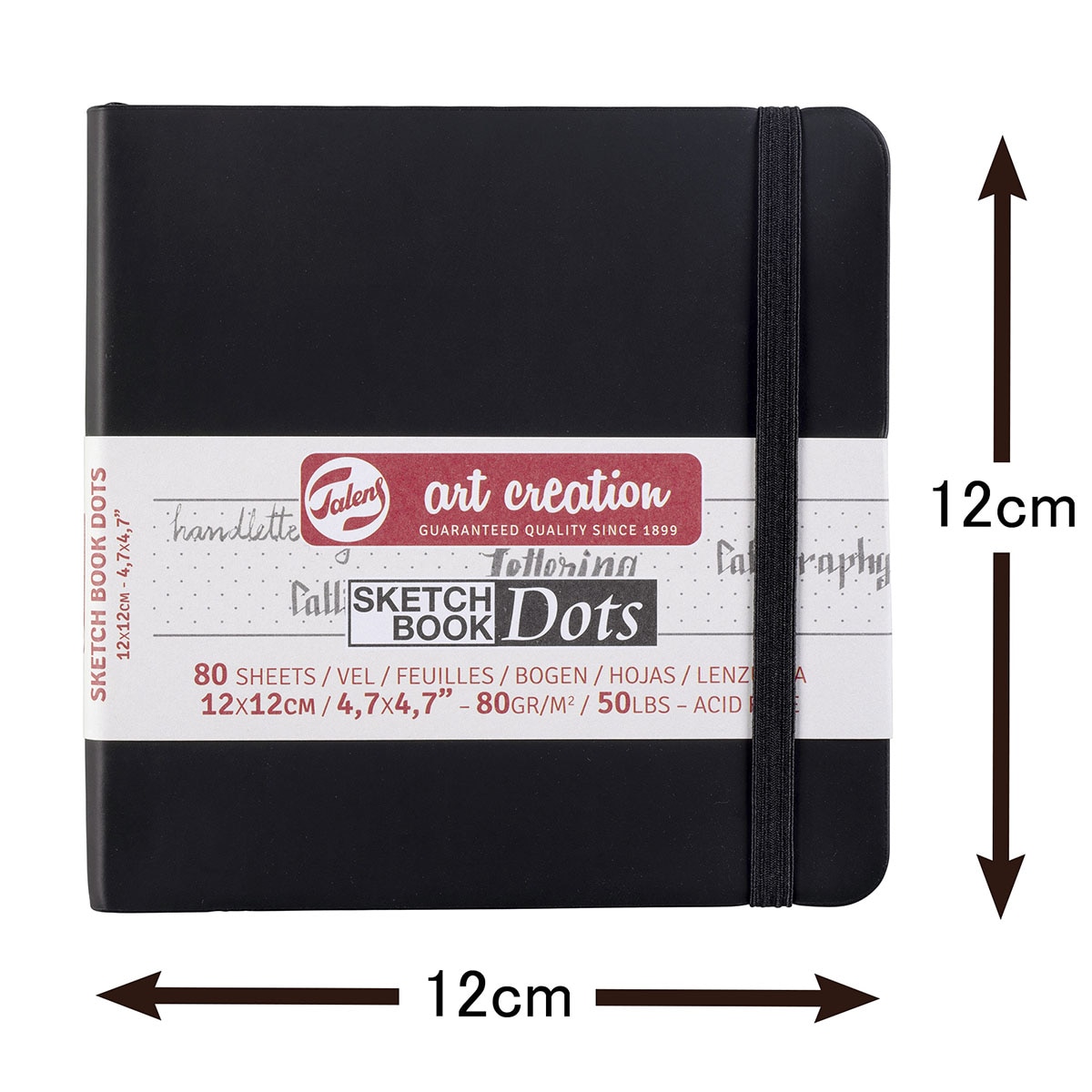 ターレンス アートクリエーション スケッチブック DOTS ブラック 全3