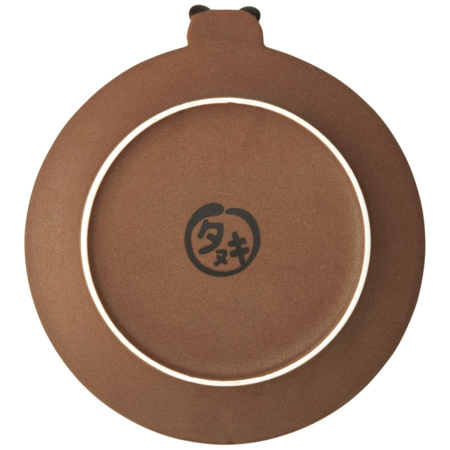 行灯皿陶器製 手描きキャラクター皿T169 行灯皿陶器製 手描き