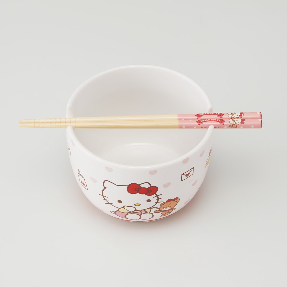 陶器製 ボウル 箸 セット 600ml 21cm 食器 鉢 お椀 丼 竹箸 カトラリー