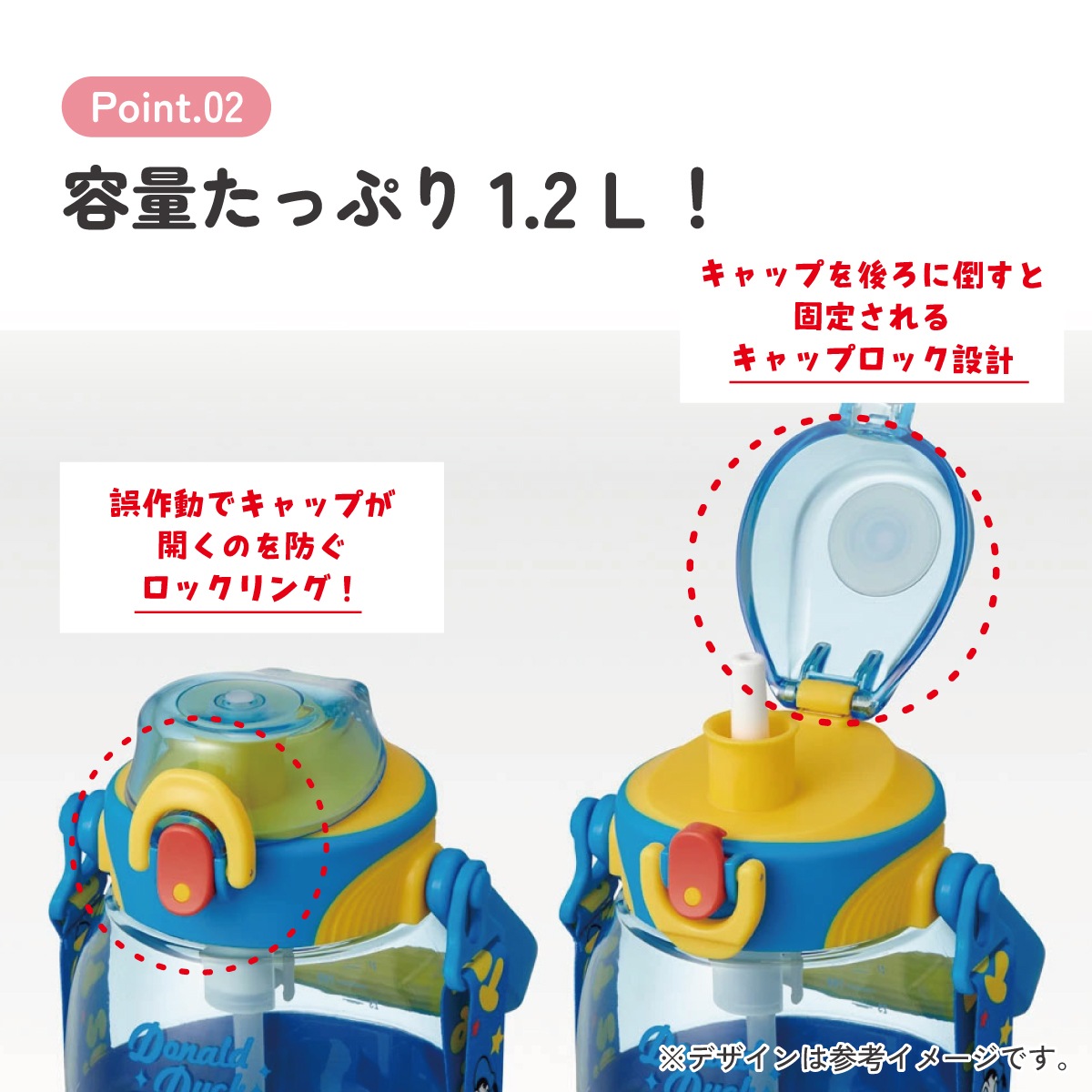 ストロー ホッパー ボトル 水筒 1.2L 1200ml プラスチック 水分補給