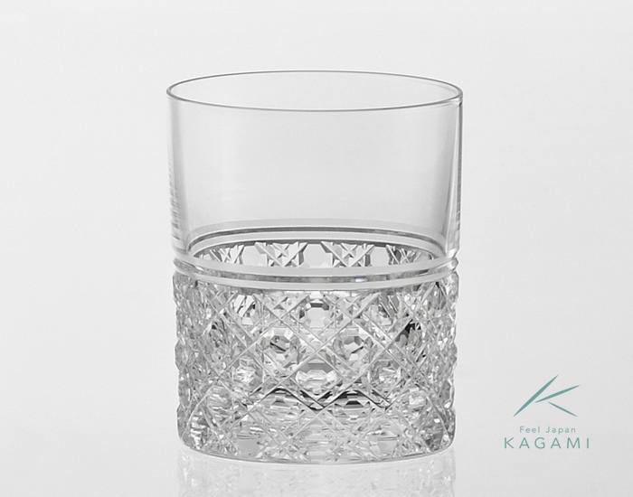 江戸切子・ロックグラス 八角籠目 紋 T444-1 | KAGAMI （カガミ