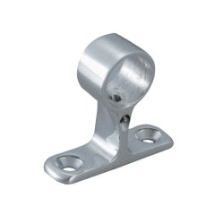 鏡面横受パイプブラケット 通穴 ステンレス製 Φ25mm用 TO-166S-T25