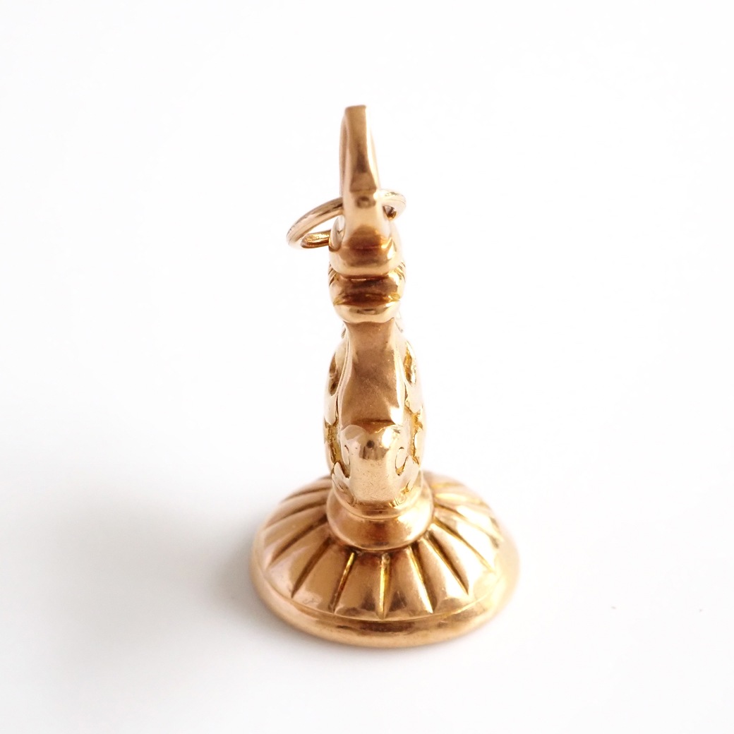 アンティークジュエリー アンティークネックレス カーネリアン 鹿