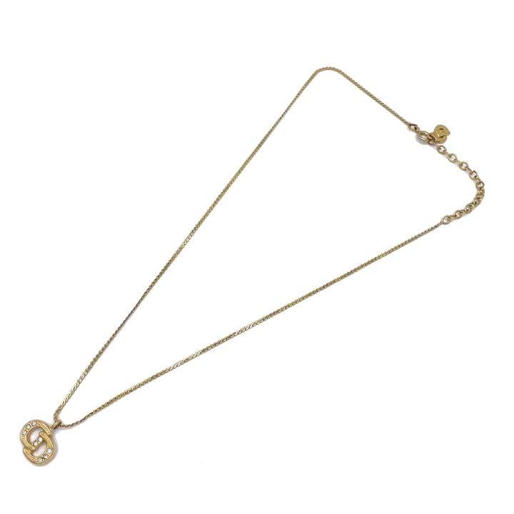 Christian Dior クリスチャン・ディオール ネックレス CDロゴ ライン