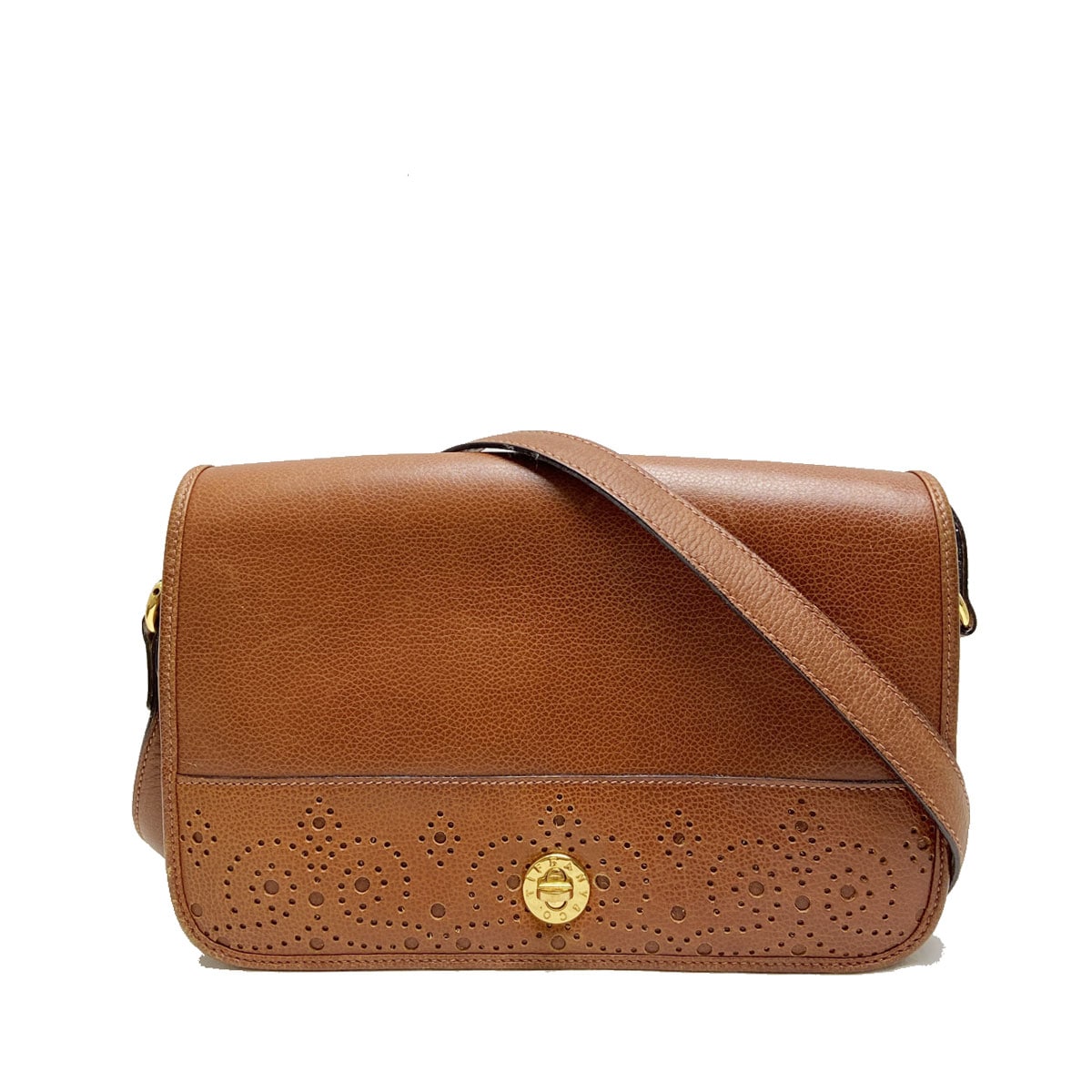 TIFFANY ティファニー ヴィンテージ ショルダーバッグ レザー ブラウン