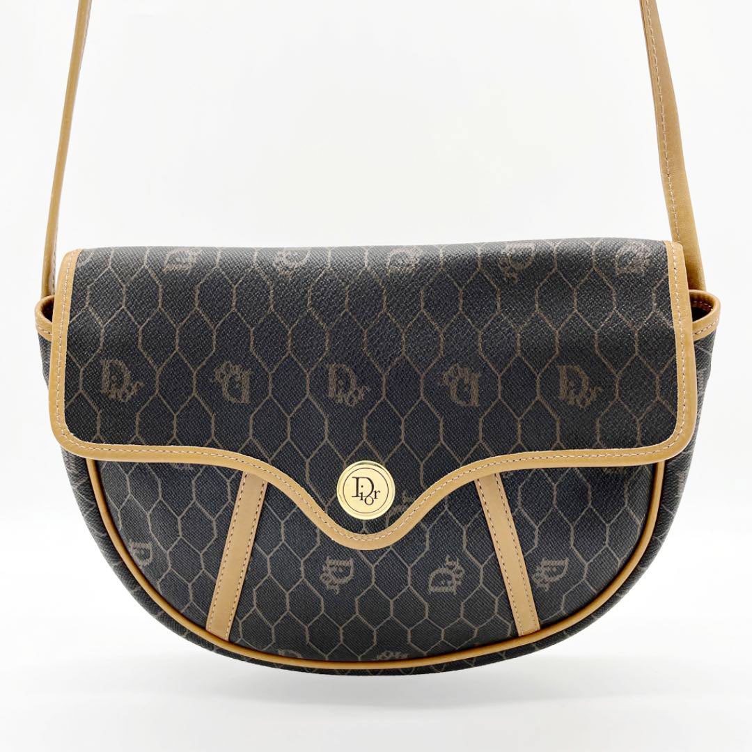 Christian Dior クリスチャンディオール ハニカム柄 ショルダーバッグ