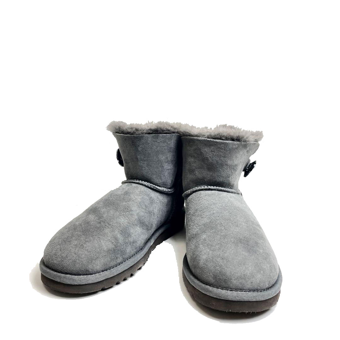 UGG】22cm SWAROVSKI ムートンブーツ グレー②