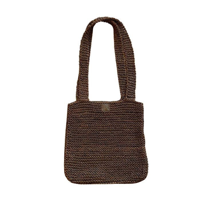 CHANEL シャネル トートバッグ 編み込みレザー ブラウン 5番台