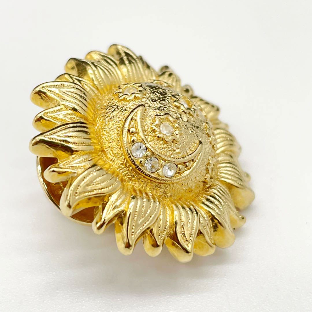 Christian Dior クリスチャン ディオール ピンブローチ サン ムーン