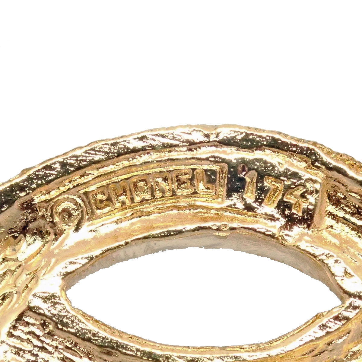 □シャネル□ ピンブローチ ココマーク ラインストーン ゴールド 174