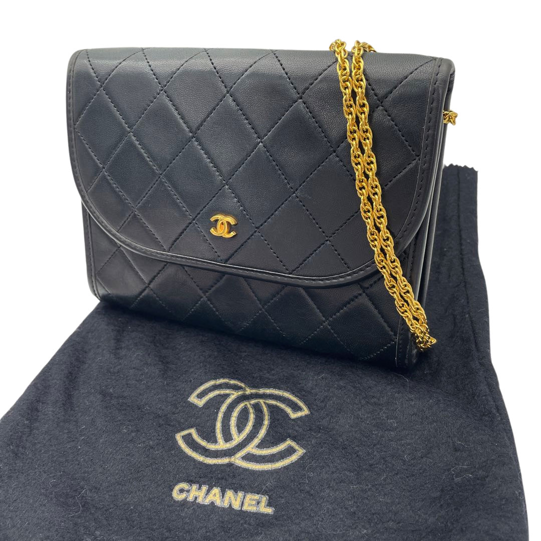 CHANEL シャネル ミニチェーンショルダーバッグ ポシェット プッシュ