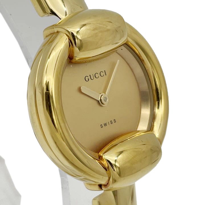 GUCCI グッチ レディース腕時計 バングルウォッチ ゴールド 1400L QZ