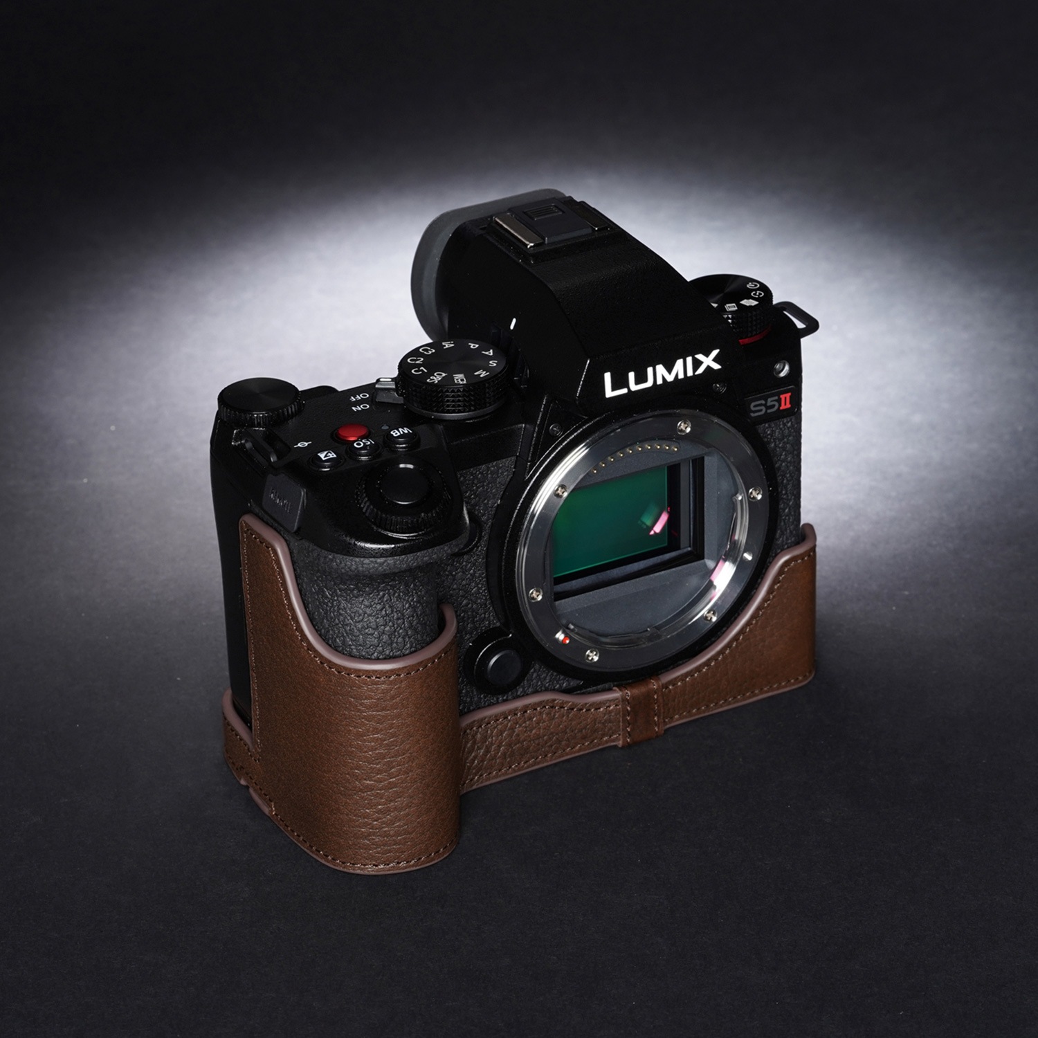TP Original Panasonic LUMIX S5II 用 ボディーハーフケース ダーク