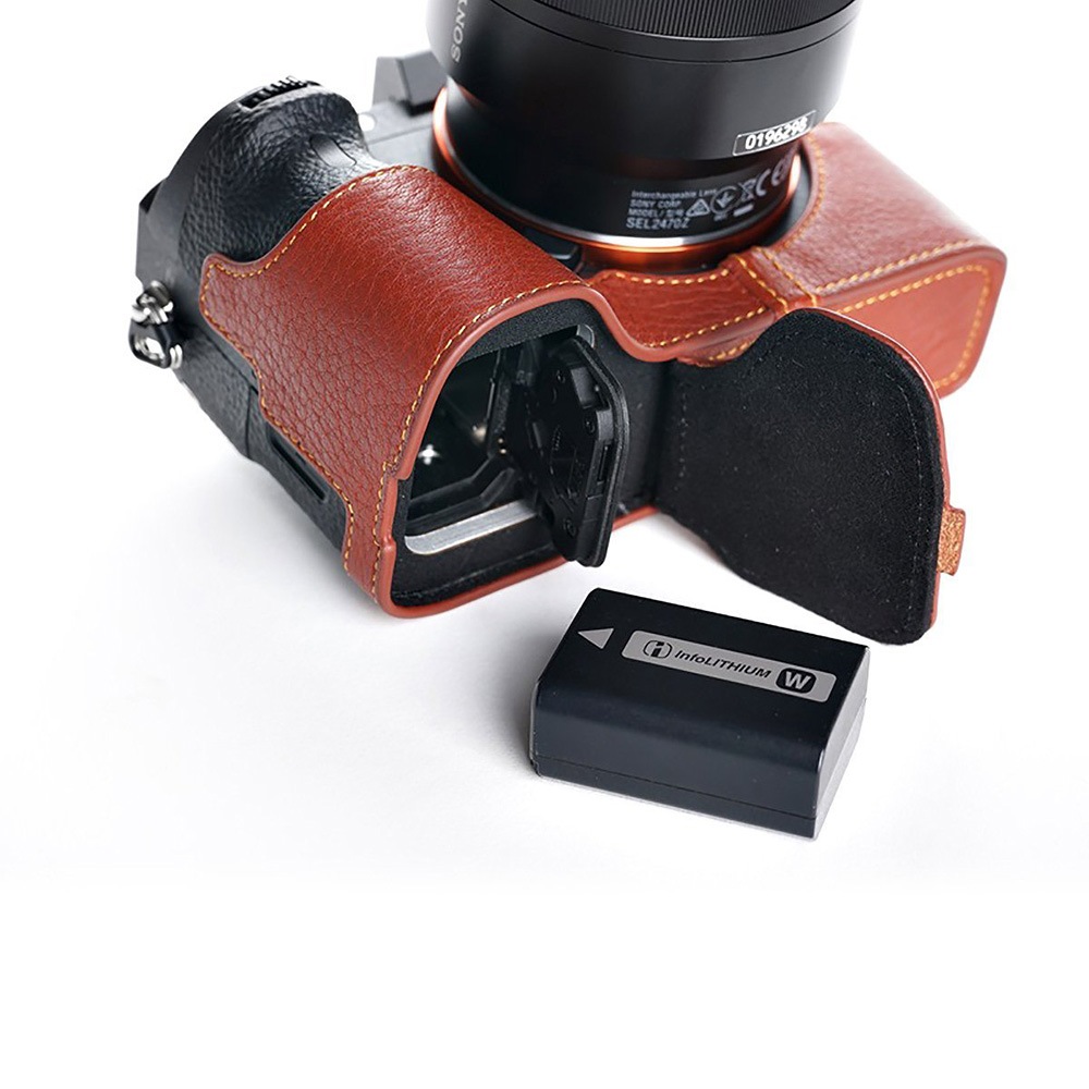 TP Original SONY α7II/α7RII/α7SII用 ボディーハーフケース ブラウン