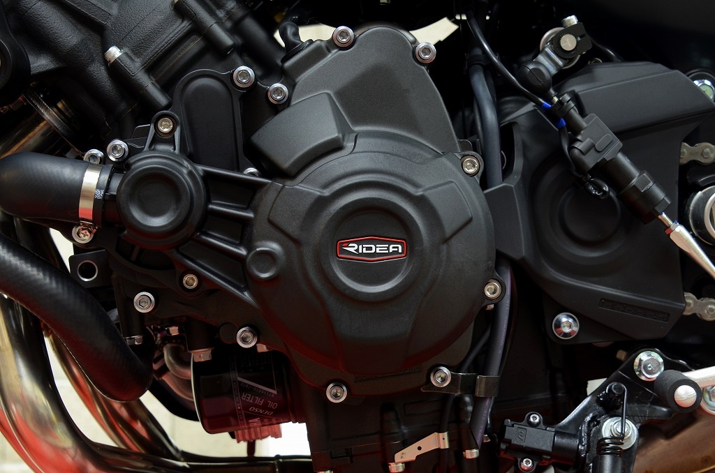 RIDEA 炭素繊維強化エンジンカバー(2次カバー) セット | すべての商品
