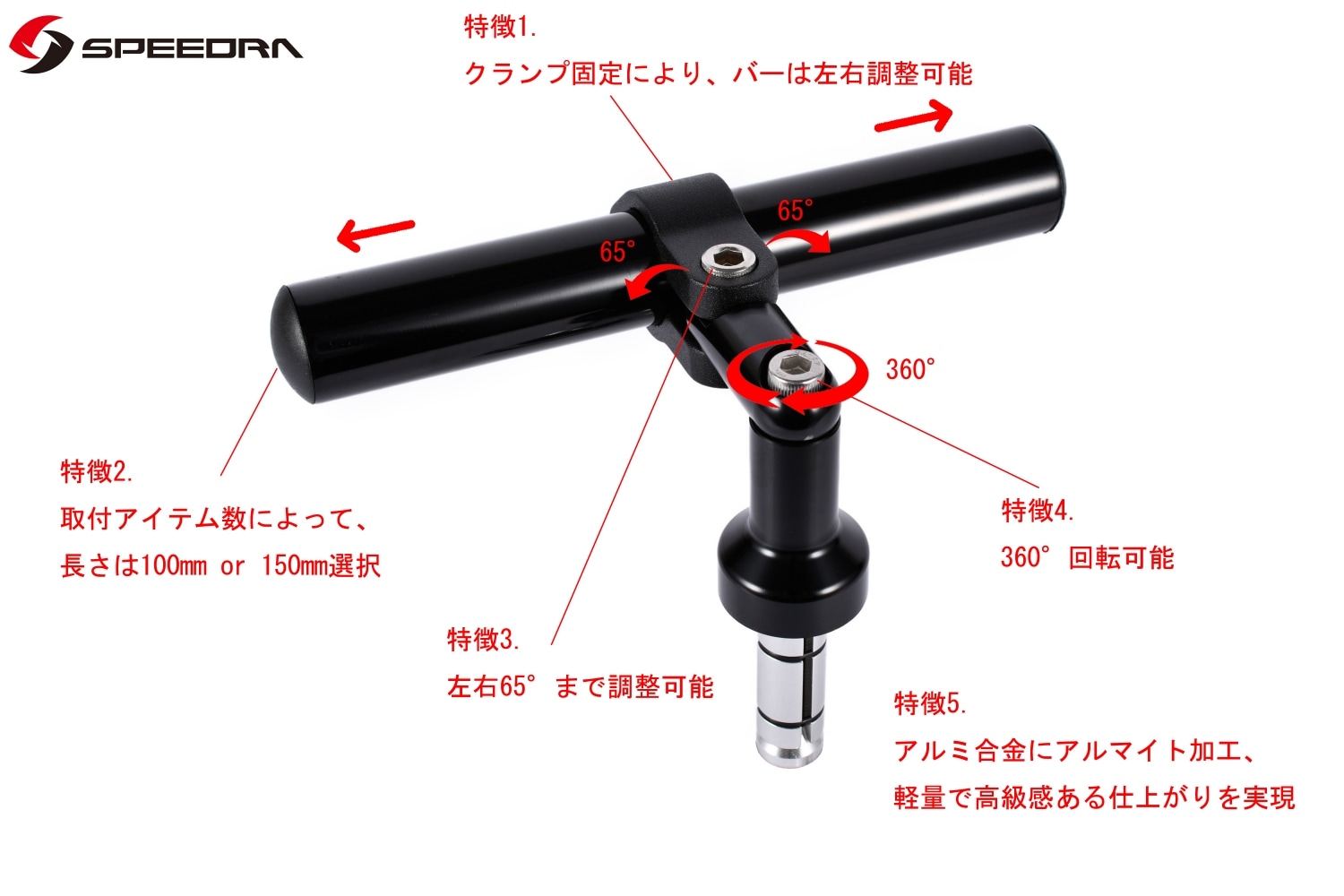 SPEEDRA アルミマウントバー ZX-25R/ZX-4R用 | すべての商品 | | 株式