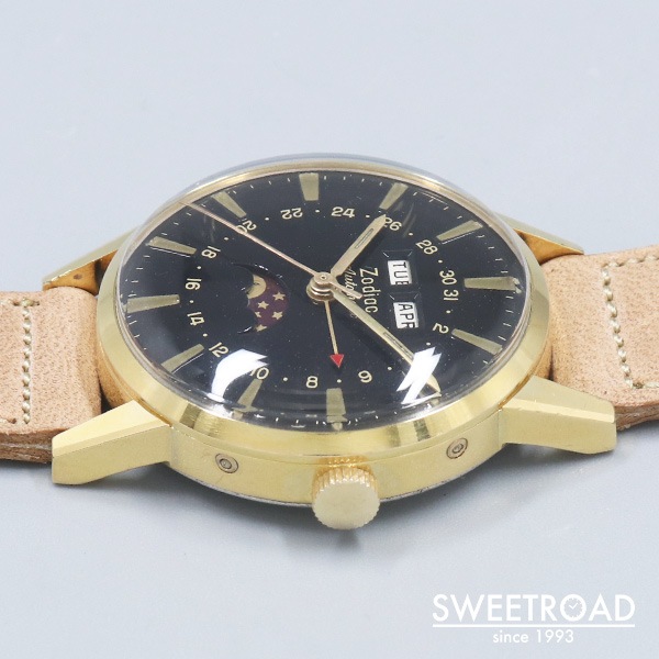 ゾディアック トリプルカレンダー・ムーンフェイズ 1960年代 w-28454