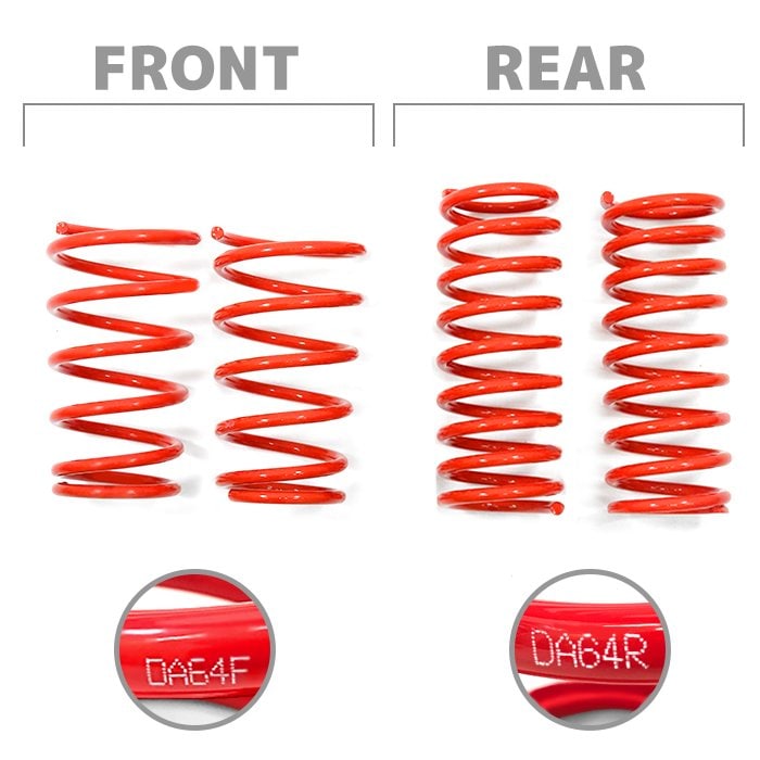 DA64W DA64V エブリイ 専用 ローダウンサス 1台分セット F:約45～55mm