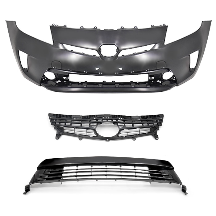 ZVW30系 後期 プリウス 純正タイプ フロントバンパー フォグランプ無し