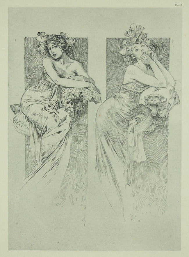 アルフォンス・ミュシャ 「装飾資料集・PL.12」 | | アトリエ・ブランカ