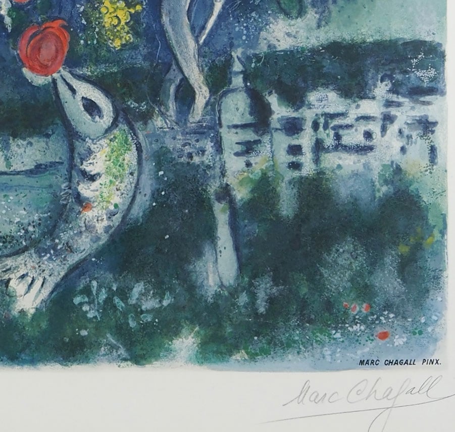 マルク・シャガール 「バラの花束のあるアンジュ湾」 | | アトリエ