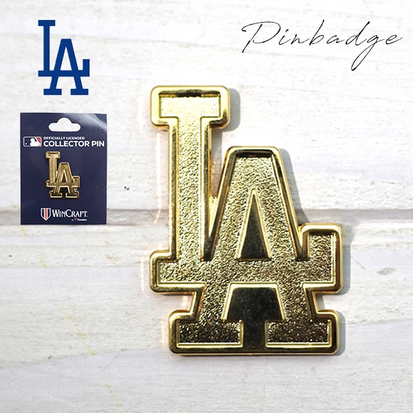 ドジャース ピンバッジ ピンズ ゴールド MLB dodgers LA LOS ANGELES