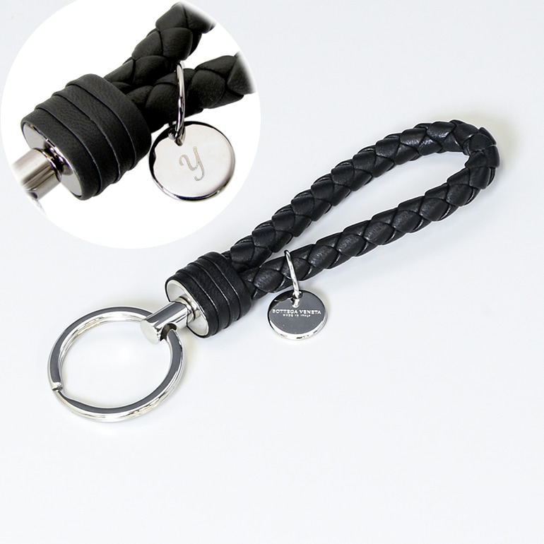 ボッテガヴェネタ BOTTEGA VENETA キーリング キーホルダー レザー