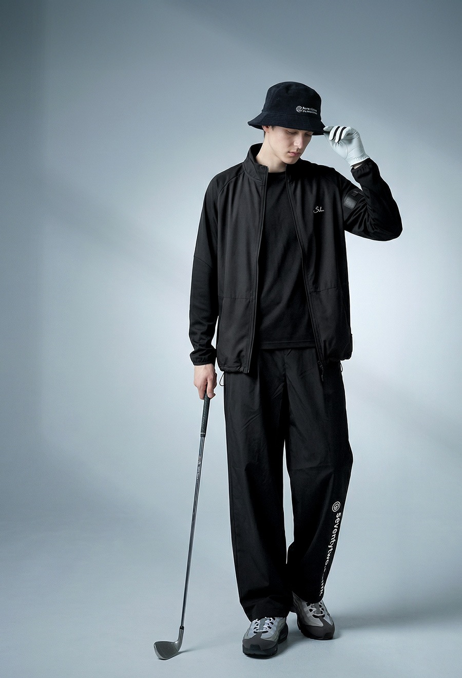 ストレッチ ジップアップ トップス メンズ 送料無料・(100)メール便可