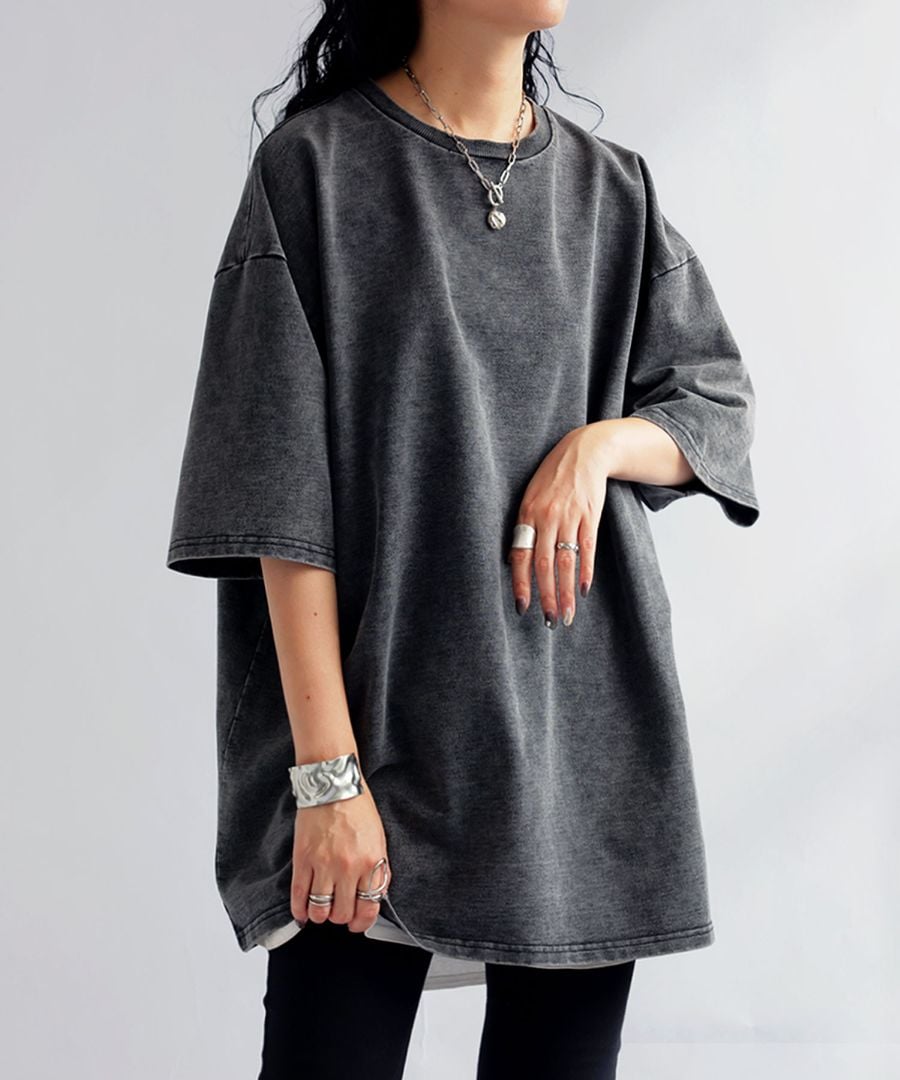 再入荷予定有!デニムライクトップス レディース トップス プルオーバー