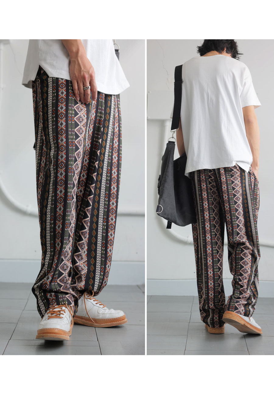 ネイティブ柄パンツ パンツ メンズ ボトムス 送料無料・(30)メール便可