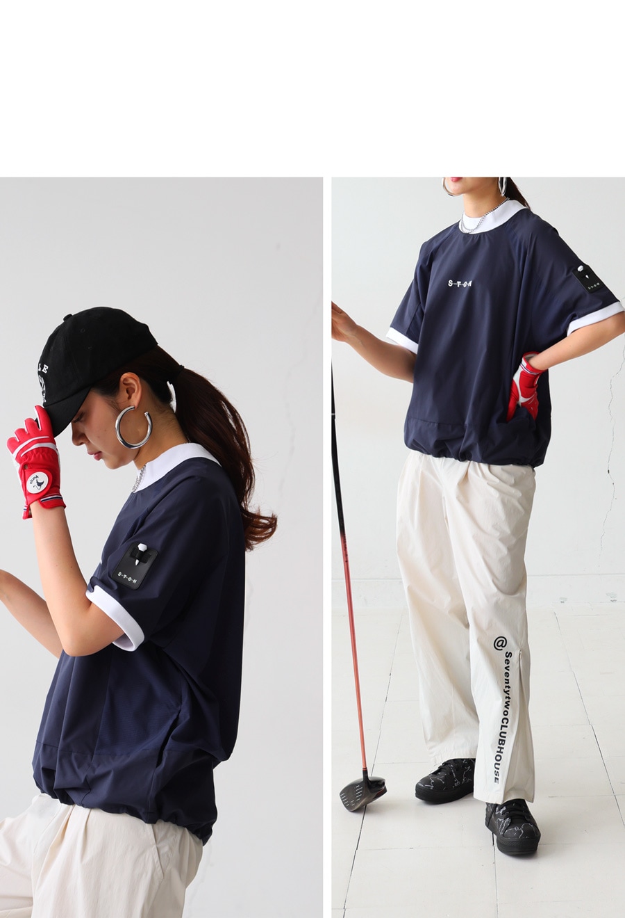 ANTIQUA GOLF×STCH トップス レディース 送料無料・(100)メール便可