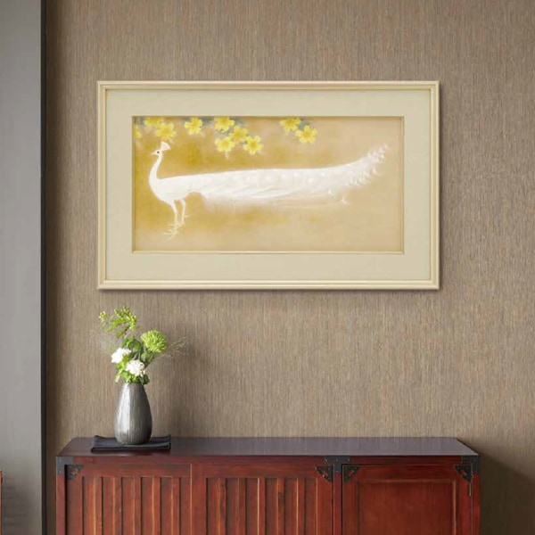 上村松篁 「白孔雀」＜額装＞｜エンディショップ【公式通販】