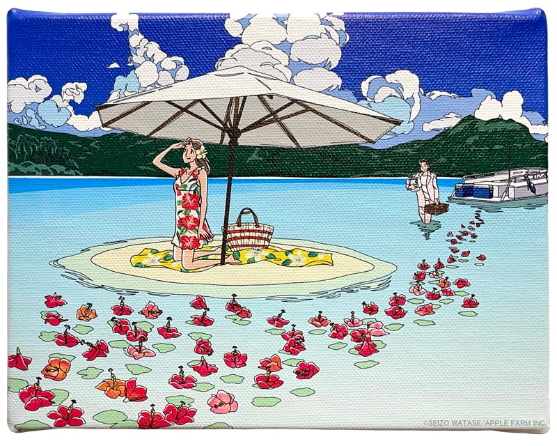 ミニキャンバス「ハイビスカス・アイランド」 | ミニキャンバス