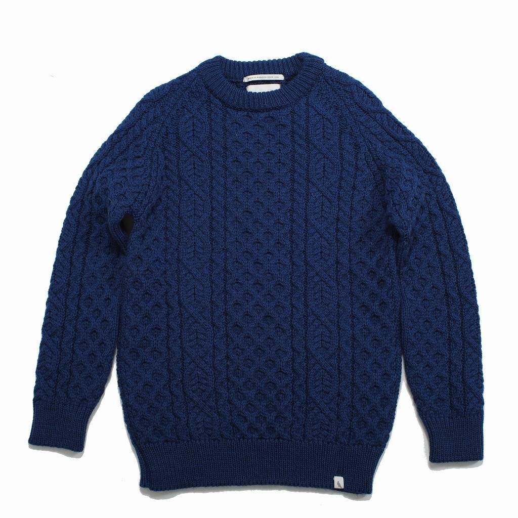 PEREGRINE ペレグリン ケーブルニット ウール クルーネック イギリス製