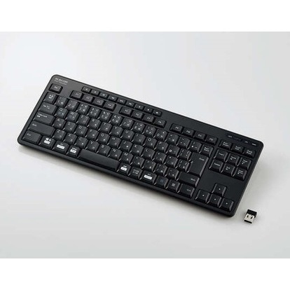 エレコム 静音無線コンパクトキーボード TK-FDM115SKTBK | 家電・照明