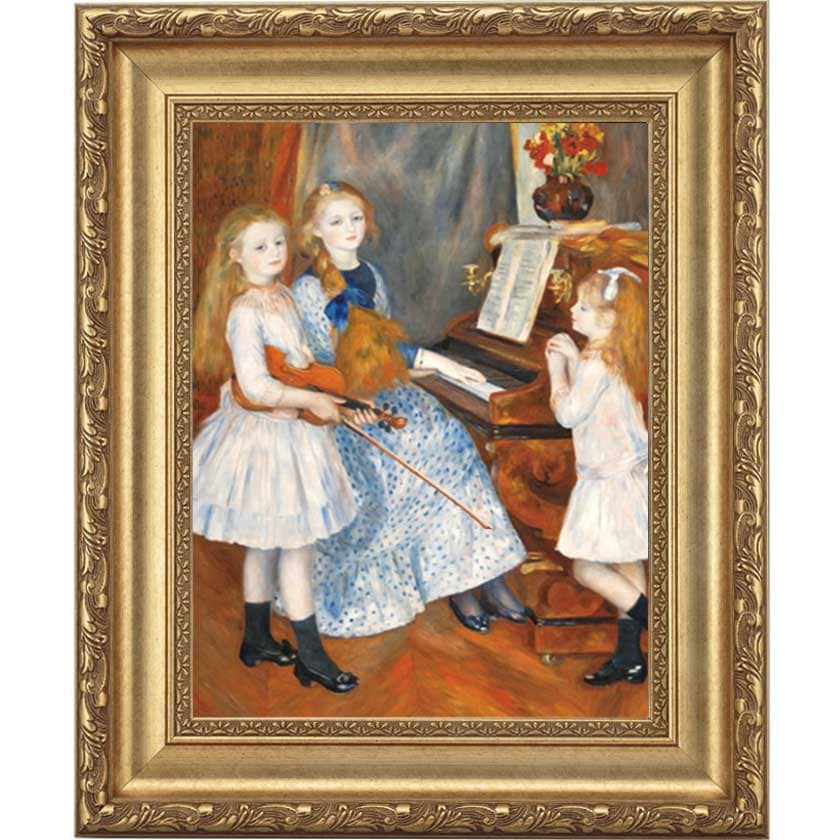 テラスにて』 ルノワール 10号 立体複製名画 額装付 【ポイント5