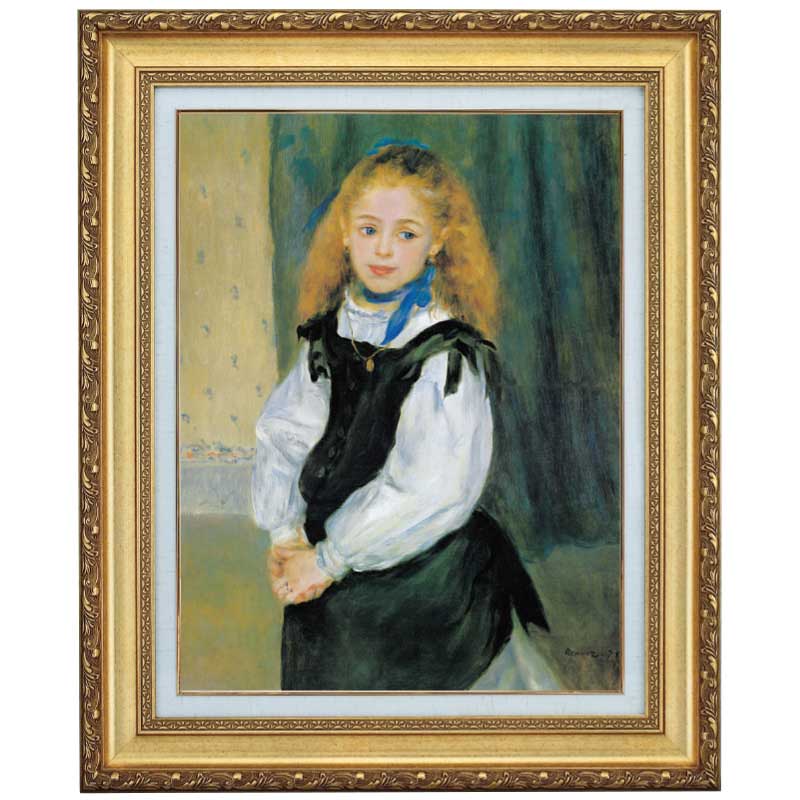 小さな貴婦人』 ルノワール 4号 立体複製名画 額装付 【ポイント5