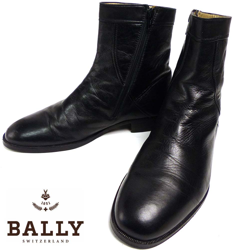 イタリア製 BALLY / バリー サイドジップ ブーツ 41(26cm相当)(メンズ