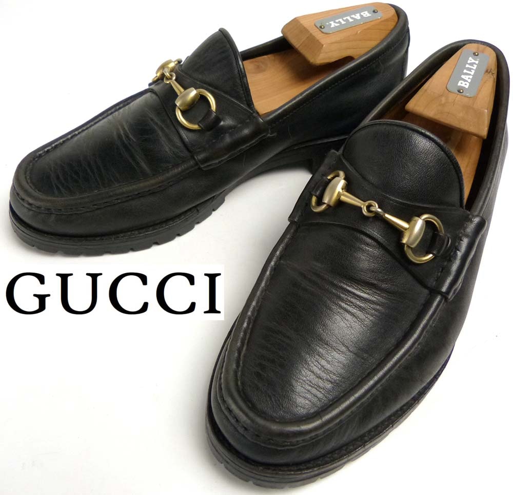イタリア製 グッチ / GUCCI 111 6030 ビットローファー 7 1/2D(26cm