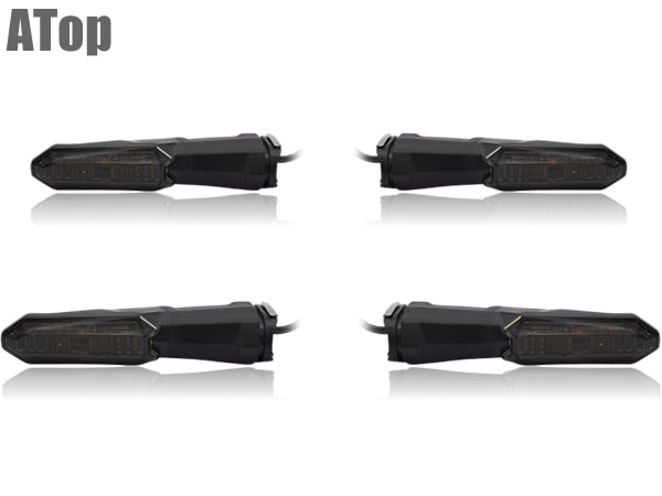 カワサキ Z650 Z900RS Z1000 LED ウインカー スモーク 前後1台分 23037