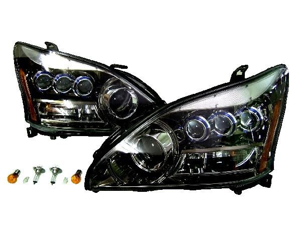 送料無料 トヨタ ハリアー 30 系 3連プロジェクター ヘッドライト