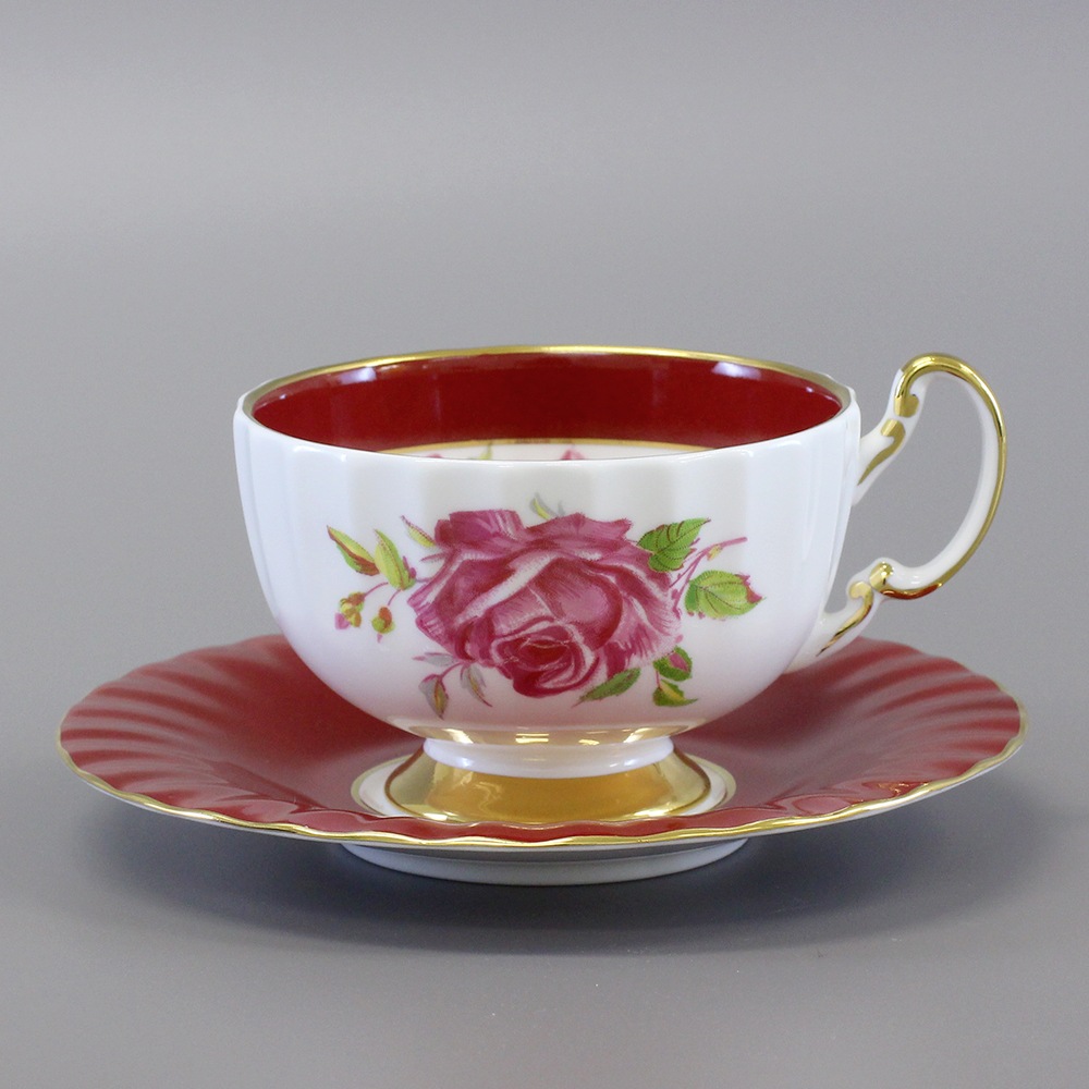ローザセンティフォーリアティーカップ＆ソーサーレッド | ローザ