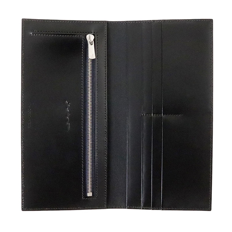 さとり 長財布 松阪レザー 群青（ネイビー） HCK61D-Z | 革小物