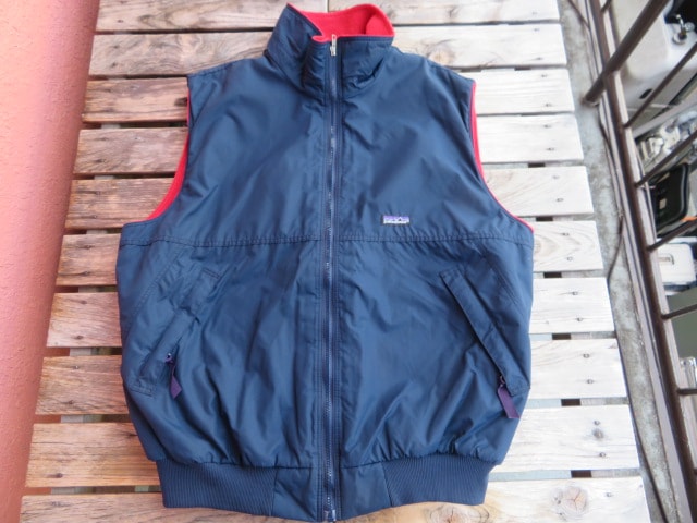 美USED 92年FW USA製 パタゴニア シェルドシンチラベスト インクブルー