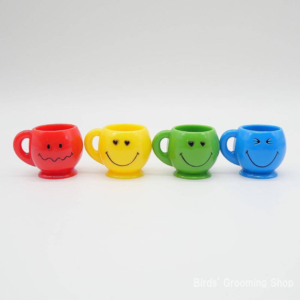 スマイリーフェイスカップ(3個セット)｜Bird's Grooming Shop