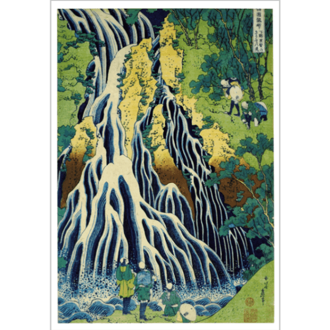 絵はがき〈諸国滝廻り・下野黒髪山きりふりの滝〉葛飾北斎 TB-087京都