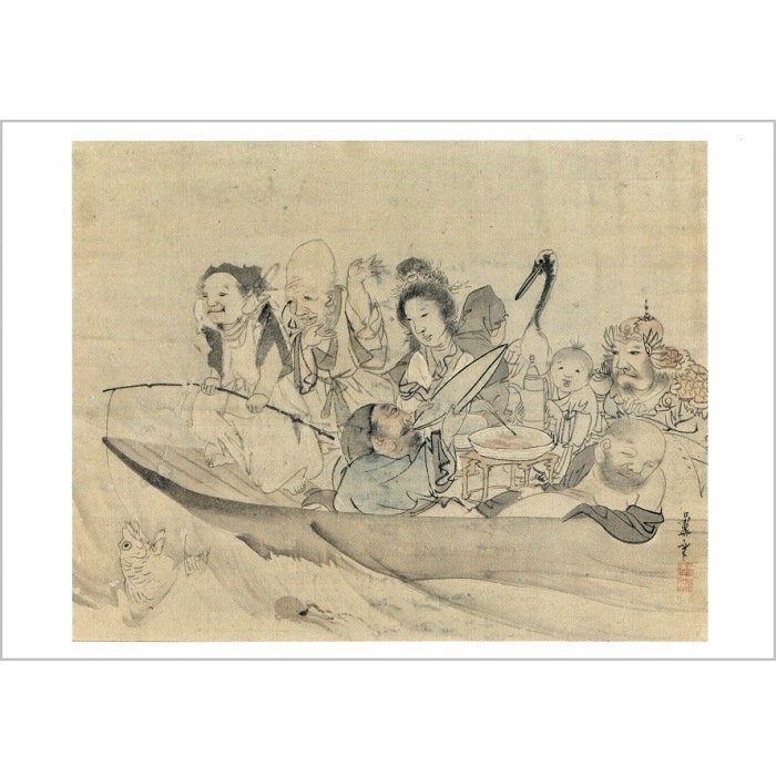 絵はがき〈七福神図〉長沢芦雪京都便利堂オンラインショップ